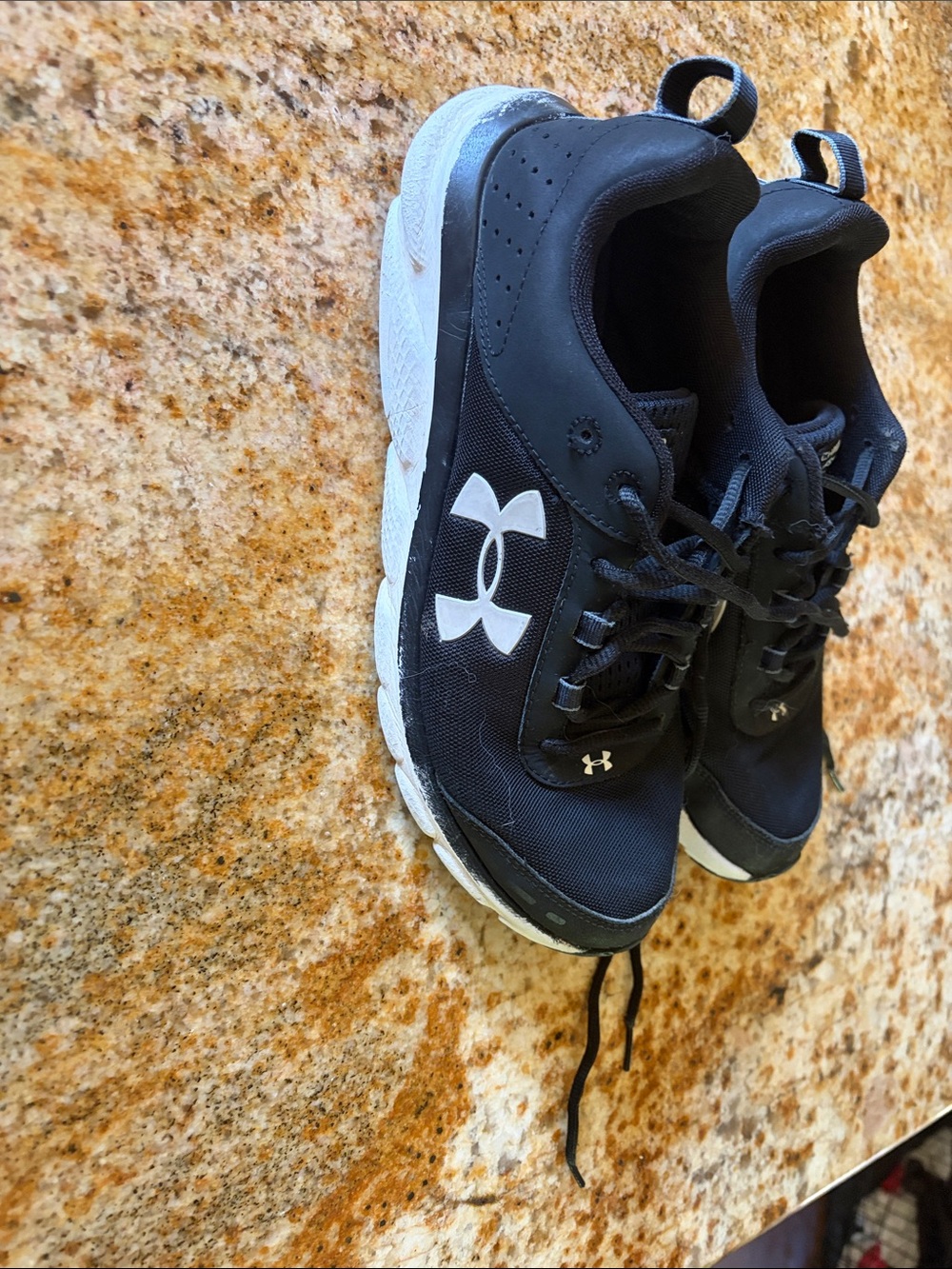 Under Armour Black Sneakers with White Logo Accent
